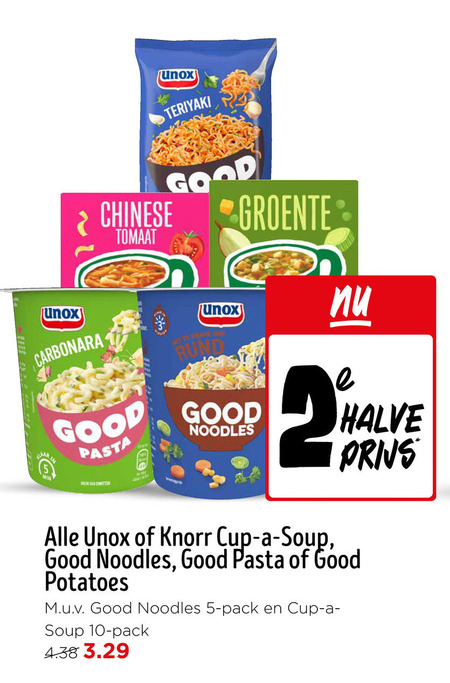 Unox   soep, noodles folder aanbieding bij  Jumbo - details