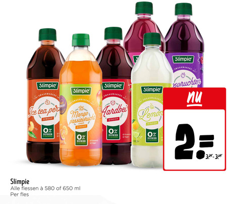 Slimpie   limonadesiroop folder aanbieding bij  Jumbo - details