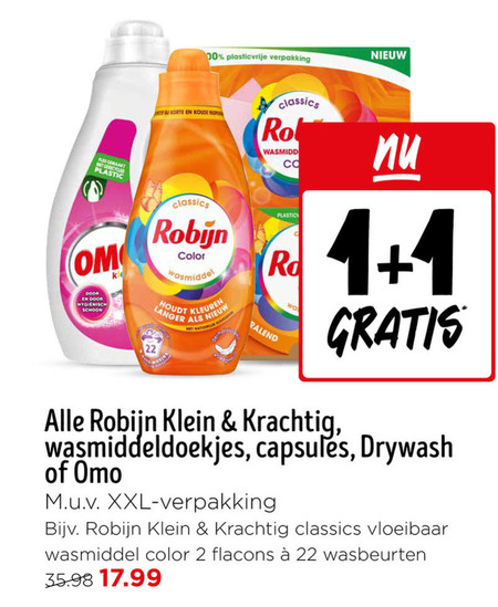 Omo   wasmiddel folder aanbieding bij  Jumbo - details