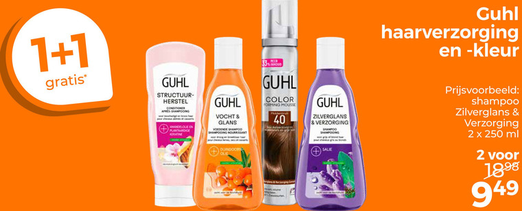 Guhl   haarverzorging, conditioner folder aanbieding bij  Trekpleister - details