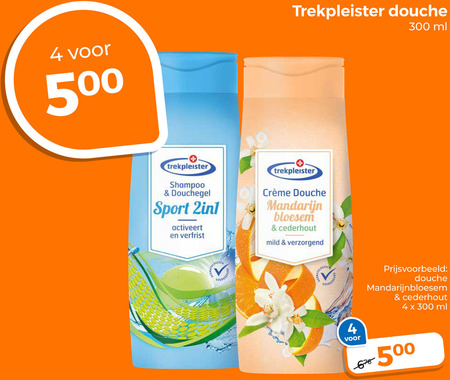 Trekpleister Huismerk   douchegel folder aanbieding bij  Trekpleister - details