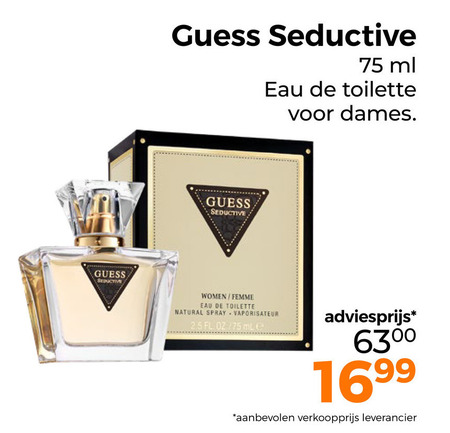 Guess   eau de toilette folder aanbieding bij  Trekpleister - details