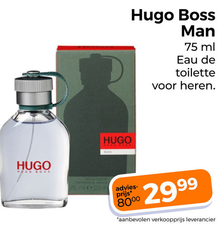 Hugo Boss   eau de toilette folder aanbieding bij  Trekpleister - details