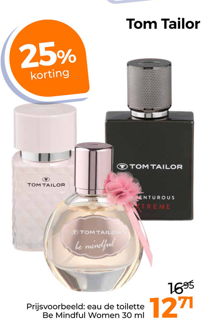 Tom Tailor   eau de toilette folder aanbieding bij  Trekpleister - details