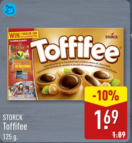 Toffifee   chocolade folder aanbieding bij  Aldi - details