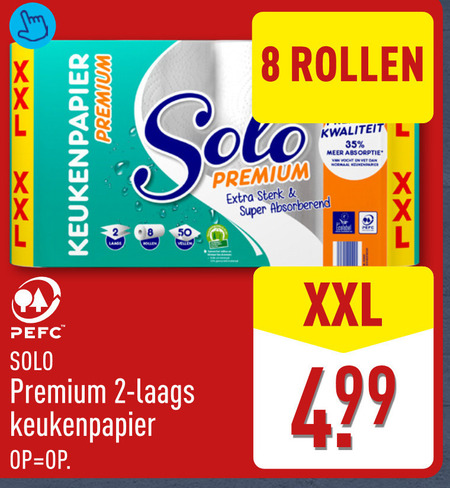 Solo   keukenpapier folder aanbieding bij  Aldi - details