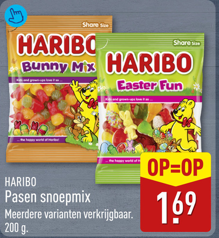 Haribo   snoep folder aanbieding bij  Aldi - details