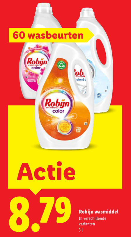 robijn wasmiddel 31 60 wasbeurten color ob folder aanbieding bij Lidl Robijn wasmiddel folder aanbieding bij Lidl - details