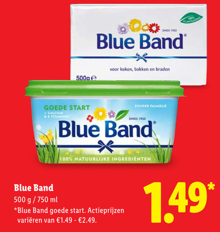 Blue Band   margarine folder aanbieding bij  Lidl - details