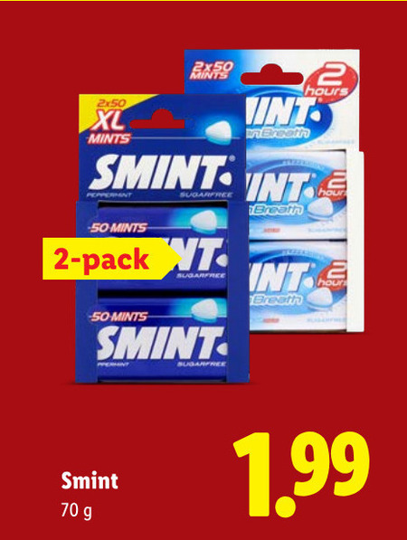 Smint   kauwgom folder aanbieding bij  Lidl - details