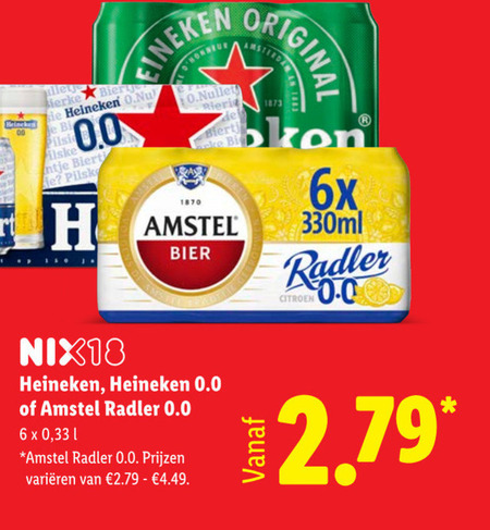 Amstel   radler bier, blikje bier folder aanbieding bij  Lidl - details