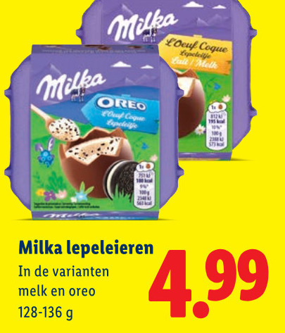 Milka   chocolade folder aanbieding bij  Lidl - details