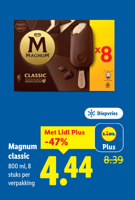 Magnum   ijslollies folder aanbieding bij  Lidl - details
