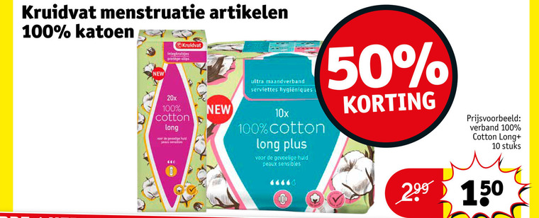 Kruidvat Huismerk   maandverband, inlegkruisjes folder aanbieding bij  Kruidvat - details