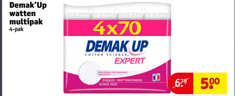 Demak up   wattenschijfjes folder aanbieding bij  Kruidvat - details