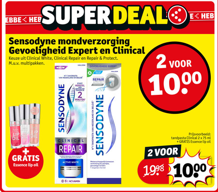 Sensodyne   tandpasta folder aanbieding bij  Kruidvat - details