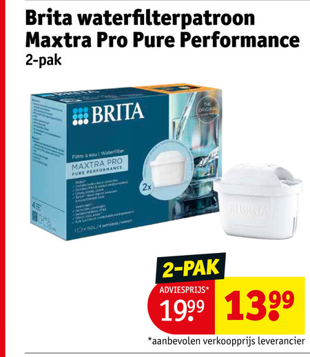 brita waterfilterpatronen 2 10 600 waterfilterpatroon maxtra pro pak original eau waterfilter chill 2x folder aanbieding bij Kruidvat Brita waterfilterpatroon folder aanbieding bij Kruidvat - details