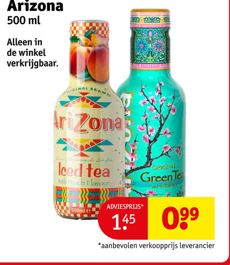 Arizona   ice tea folder aanbieding bij  Kruidvat - details