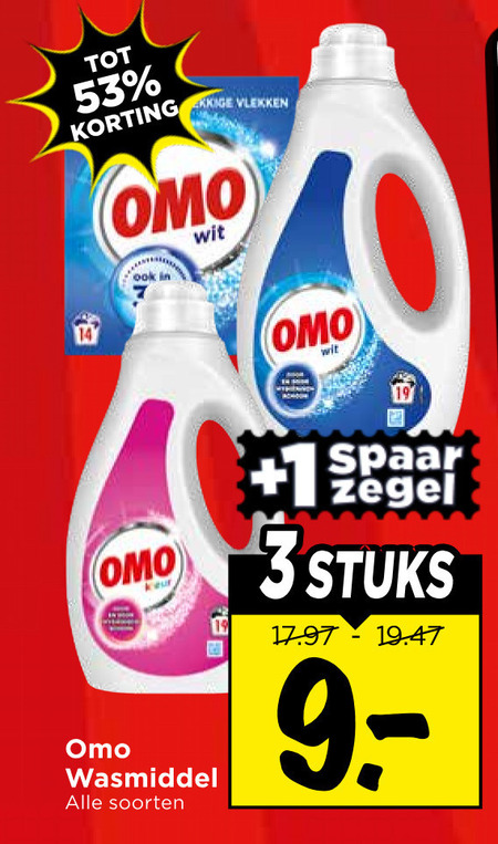 Omo   wasmiddel folder aanbieding bij  Vomar - details