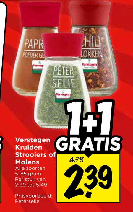Verstegen   kruiden folder aanbieding bij  Vomar - details