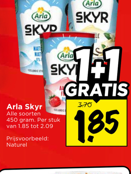 Arla   yoghurt folder aanbieding bij  Vomar - details