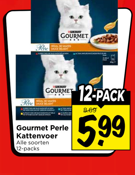 Gourmet   kattenvoer folder aanbieding bij  Vomar - details