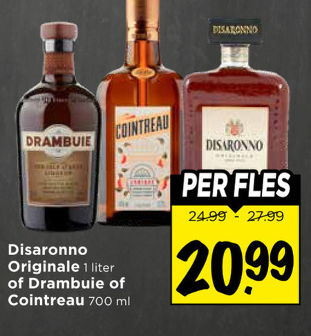 Drambuie   amaretto, likeur folder aanbieding bij  Vomar - details