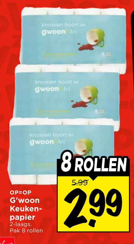 Gwoon   keukenpapier folder aanbieding bij  Vomar - details