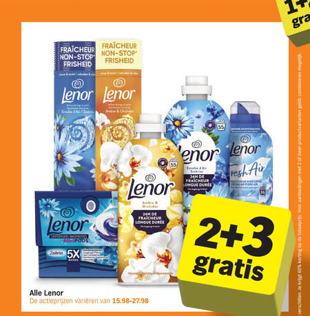 Lenor   wasverzachter, wasmiddel folder aanbieding bij  Albert&nbsp;Heijn - details