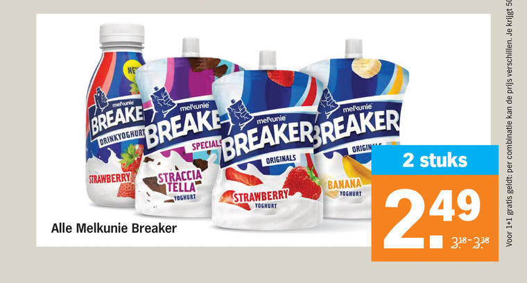 Melkunie   zuivelsnack folder aanbieding bij  Albert&nbsp;Heijn - details