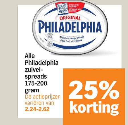 Philadelphia   zuivelspread folder aanbieding bij  Albert&nbsp;Heijn - details