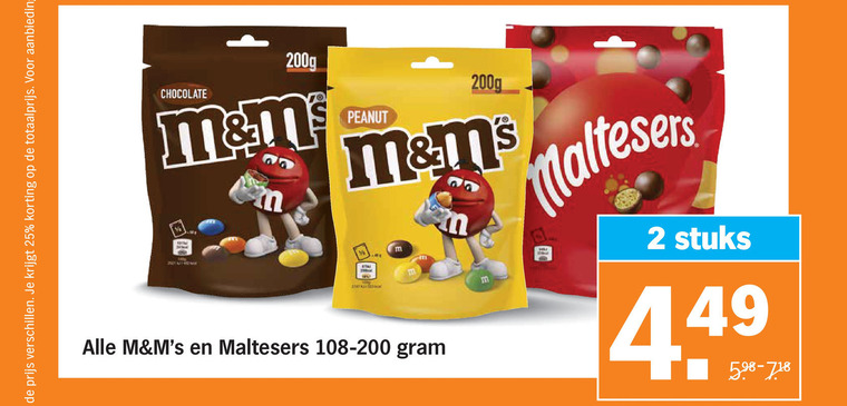 M en Ms   chocolade folder aanbieding bij  Albert&nbsp;Heijn - details