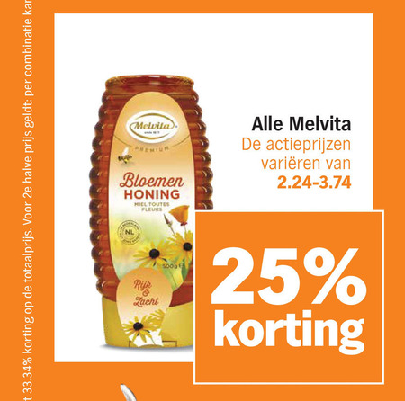 Melvita   honing folder aanbieding bij  Albert&nbsp;Heijn - details