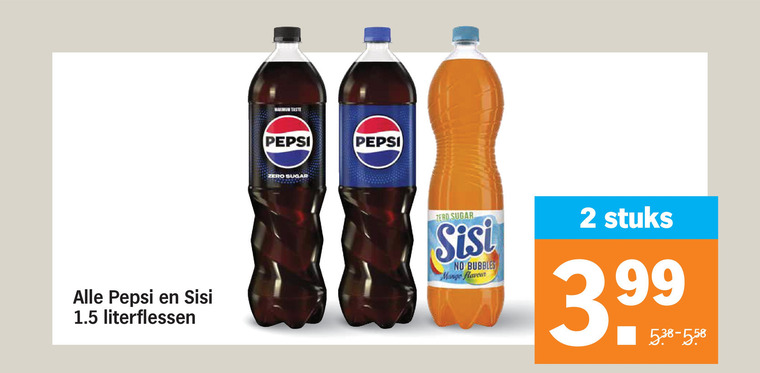 Pepsi   cola, frisdrank folder aanbieding bij  Albert&nbsp;Heijn - details