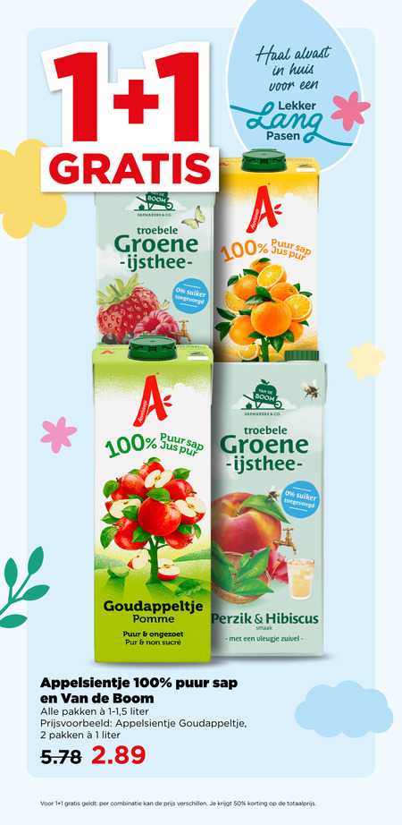 Van de Boom   fruitdrank folder aanbieding bij  Plus - details