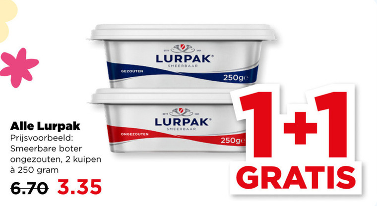 lurpak   roomboter folder aanbieding bij  Plus - details