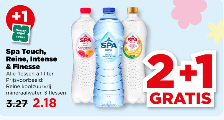 Spa   mineraalwater folder aanbieding bij  Plus - details
