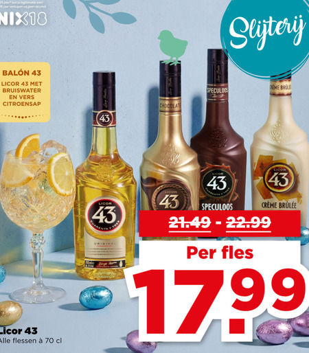 Licor 43   likeur folder aanbieding bij  Plus - details