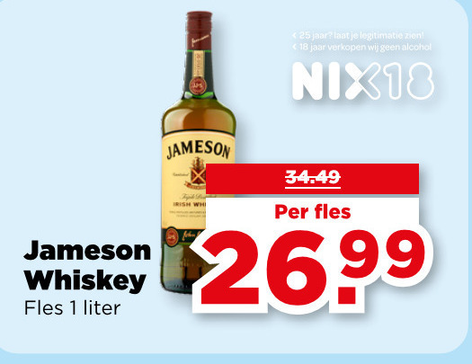Jameson   whisky folder aanbieding bij  Plus - details