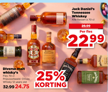Jack Daniels   whisky folder aanbieding bij  Plus - details