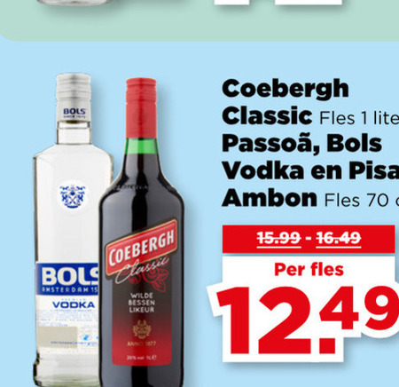 Passoa   bessenjenever, likeur folder aanbieding bij  Plus - details