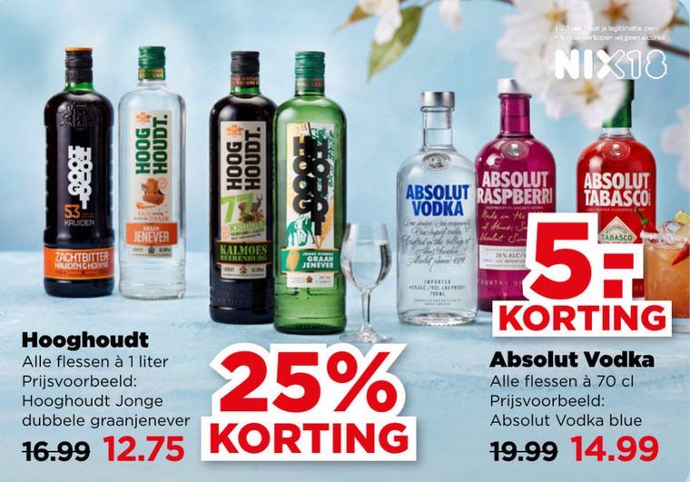 Absolut   wodka, jenever folder aanbieding bij  Plus - details