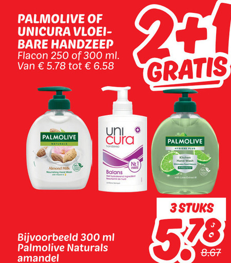 Palmolive   handzeep folder aanbieding bij  Dekamarkt - details