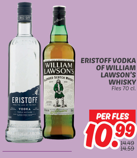 Eristoff   whisky, wodka folder aanbieding bij  Dekamarkt - details