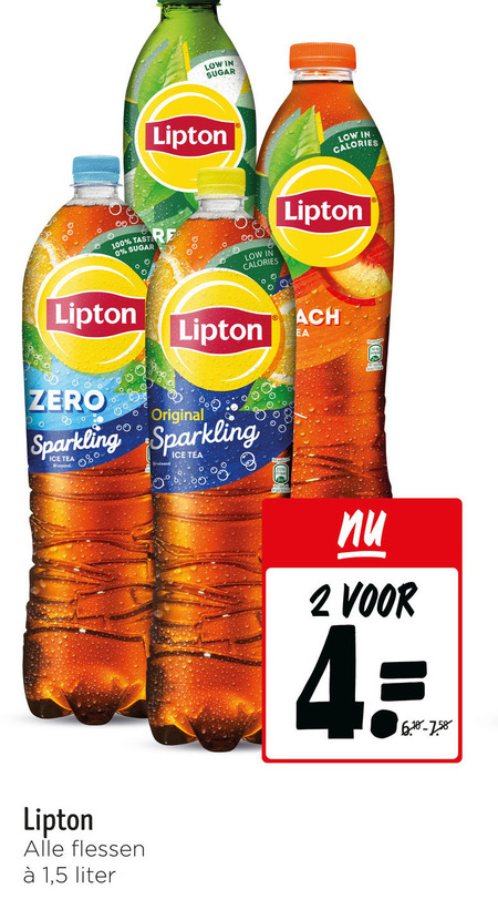 Lipton   ice tea folder aanbieding bij  Jumbo - details