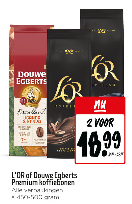 Douwe Egberts L Or   koffiebonen folder aanbieding bij  Jumbo - details