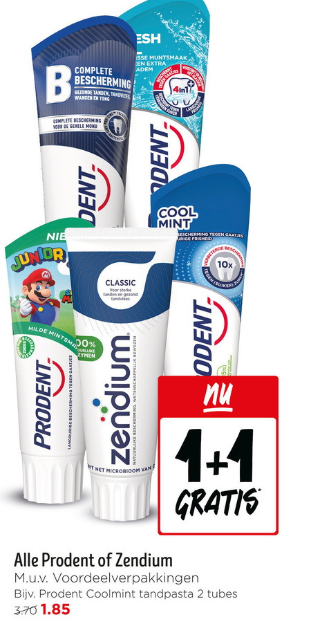 Prodent   tandpasta folder aanbieding bij  Jumbo - details