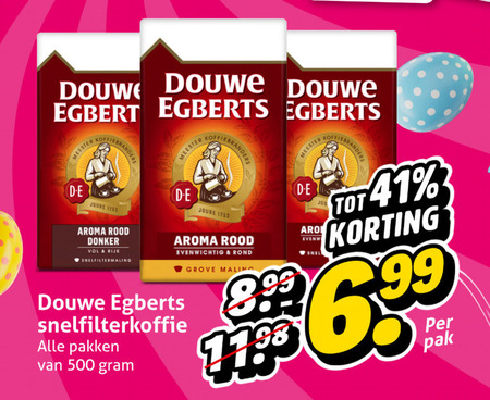 Douwe Egberts   koffie folder aanbieding bij  Hoogvliet - details