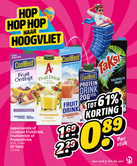 Appelsientje   fruitdrank folder aanbieding bij  Hoogvliet - details