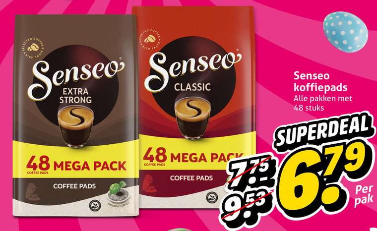 Douwe Egberts Senseo   koffiepad folder aanbieding bij  Hoogvliet - details